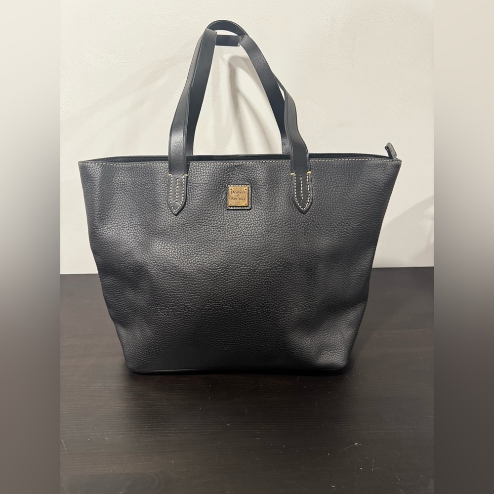 Dooney & Bourke Black Pebble Grain Leather Tote